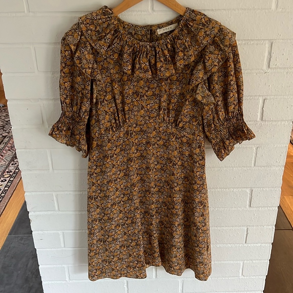 Doen Baudoin Silk Crepe Mini Dress, size S